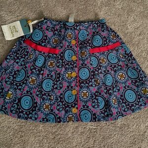 BNWT Matilda Jane Clothing Kaleidoscope Pleated skirt. Girls size 6.